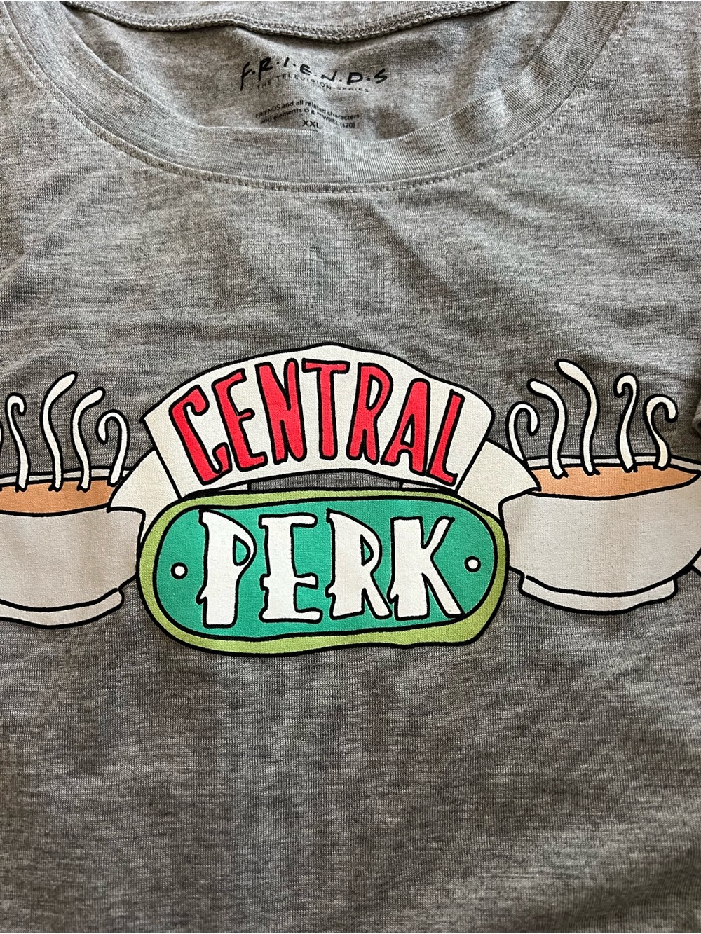 Friends Central Perk Gray Tee New XXL - Picture 3 of 4
